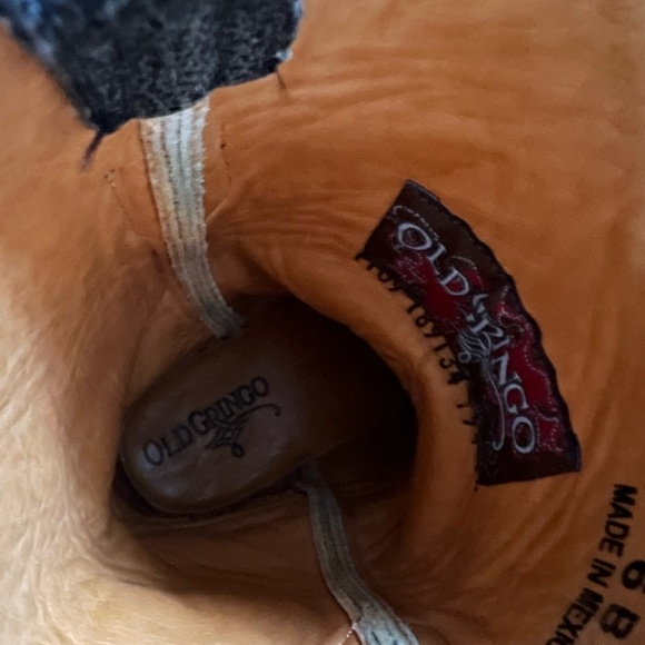 Handmade, Vintage Old Gringo Boots. Round toe size 6M. Black w cream Free People - Picture 6 of 13